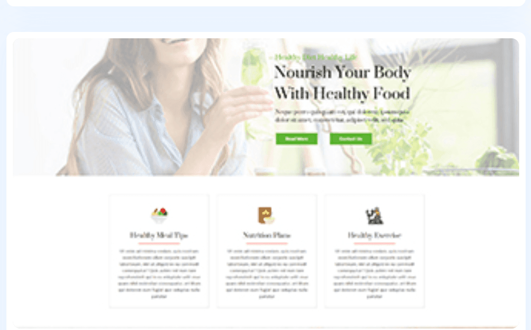 Dietary Consultancy WordPress Theme 