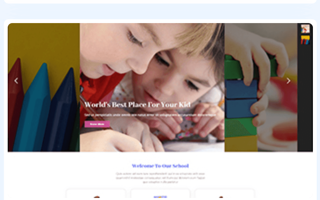 Kids play school WordPress Theme 