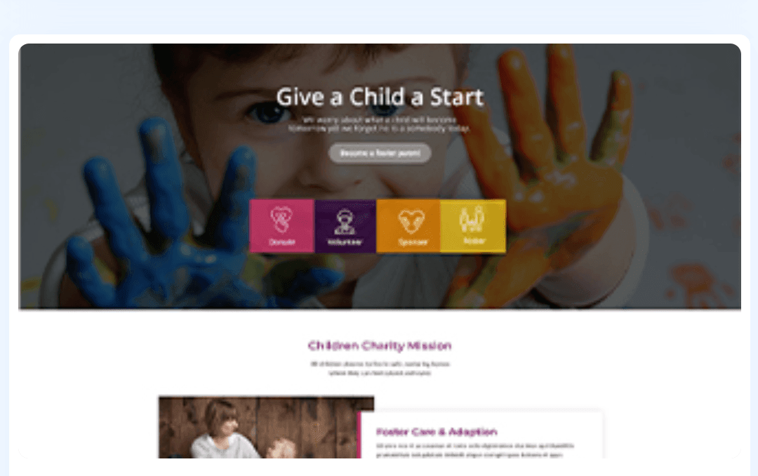 Orphanage WordPress Theme 