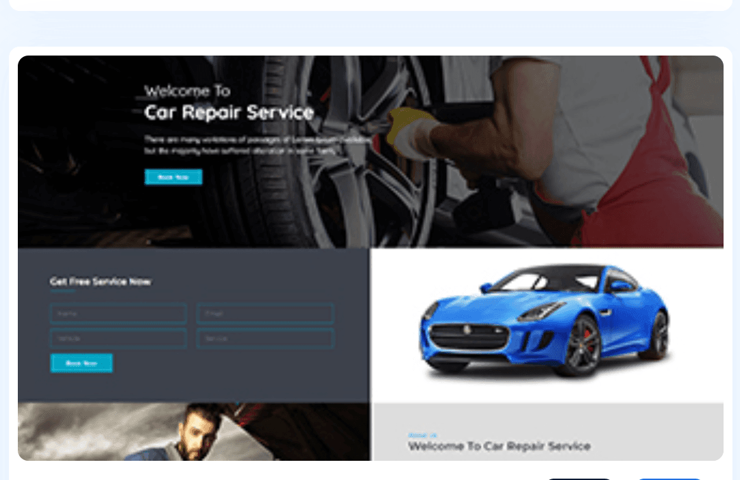 Auto repair WordPress Theme 