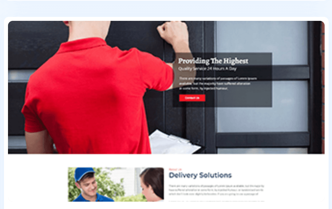 Door  to Door WordPress Theme 