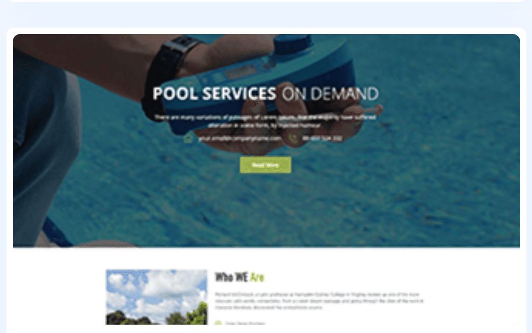 Pool cleaners WordPress Theme 