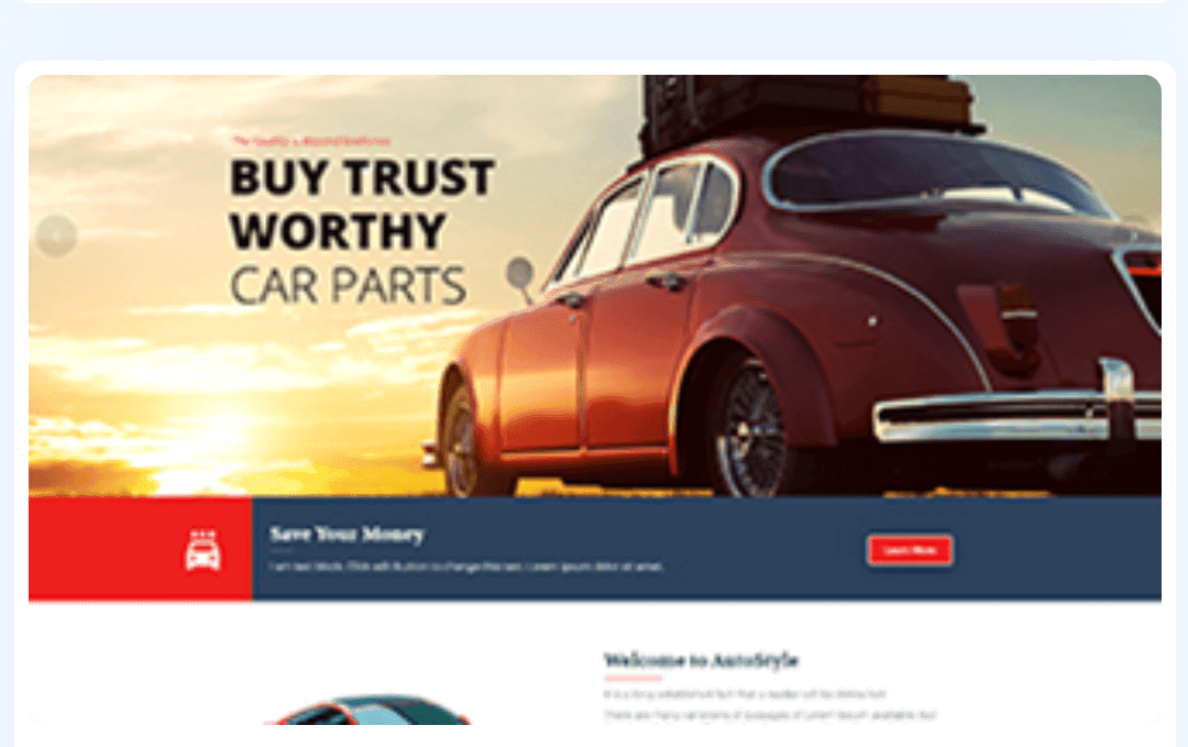 Auto style WordPress Theme 