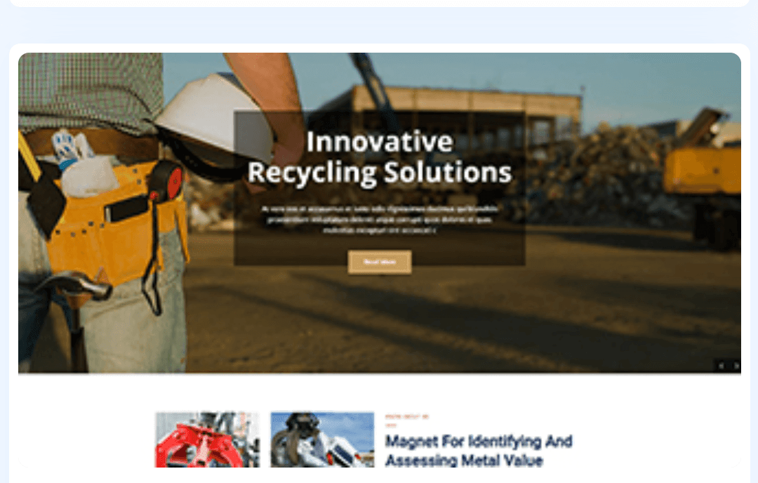 Recycling WordPress Theme 