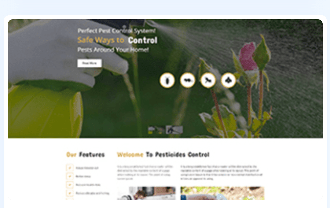 Pesticides control WordPress Theme 