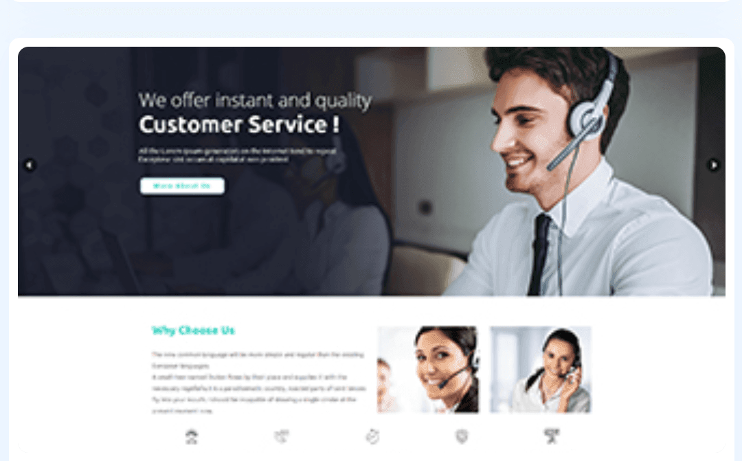 Call Center WordPress Theme 