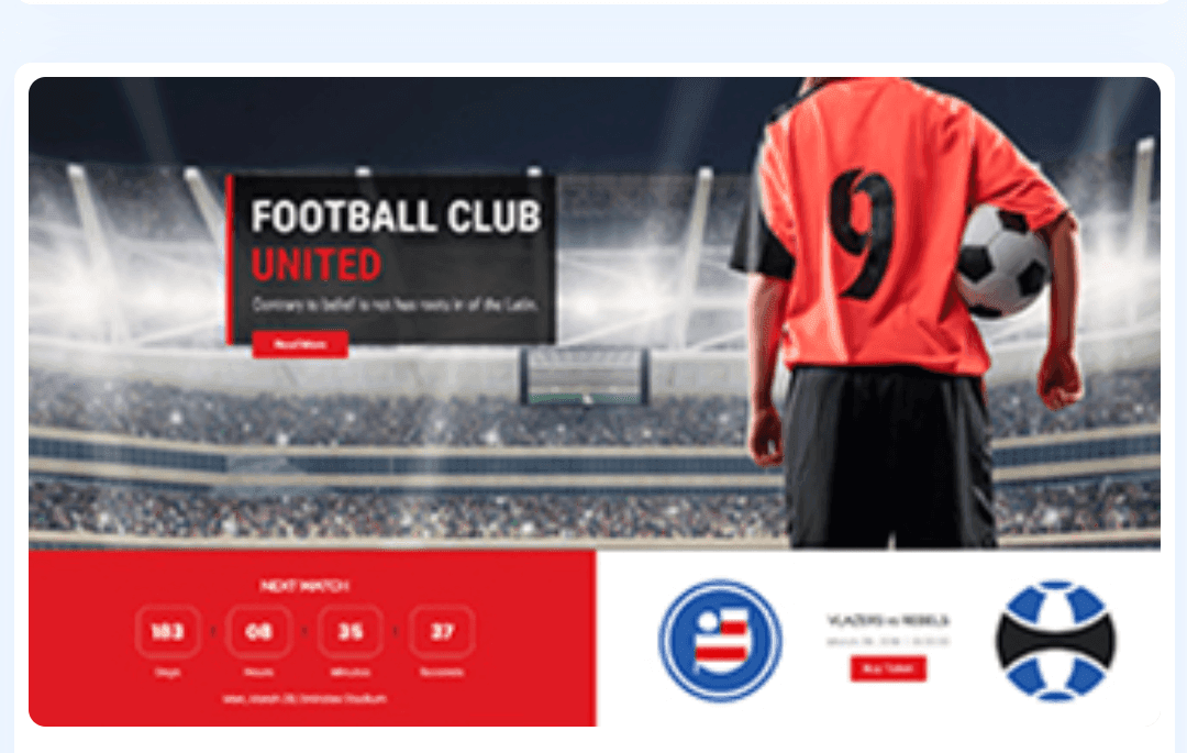 Soccer Club WordPress Theme 