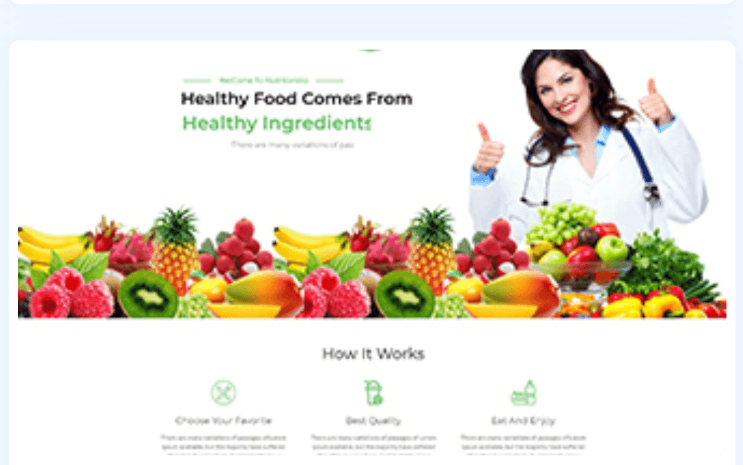 Nutritionists WordPress Theme 