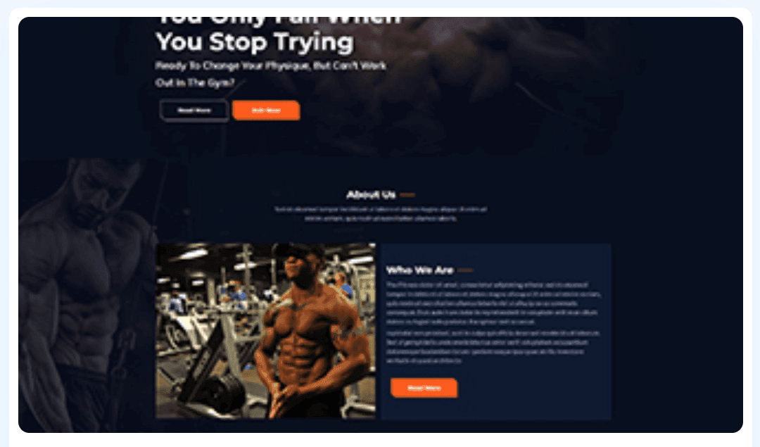 Fitness WordPress Theme