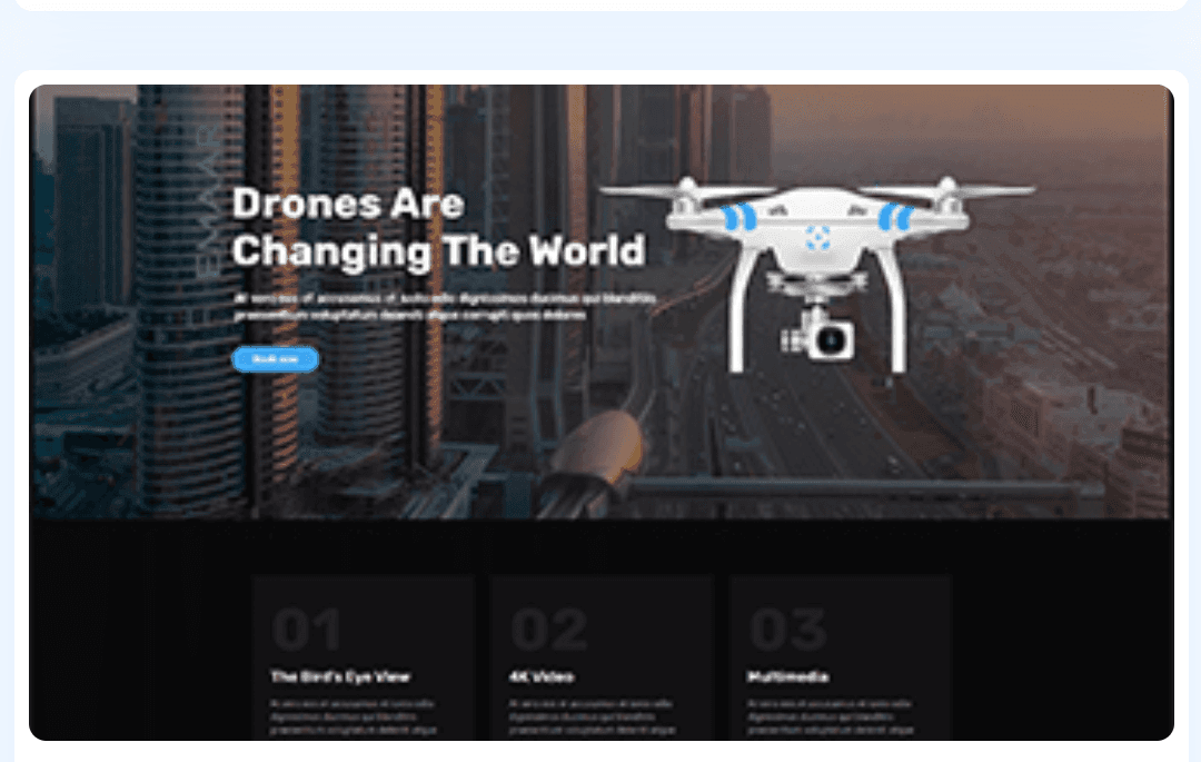 Drone Media WordPress Theme 