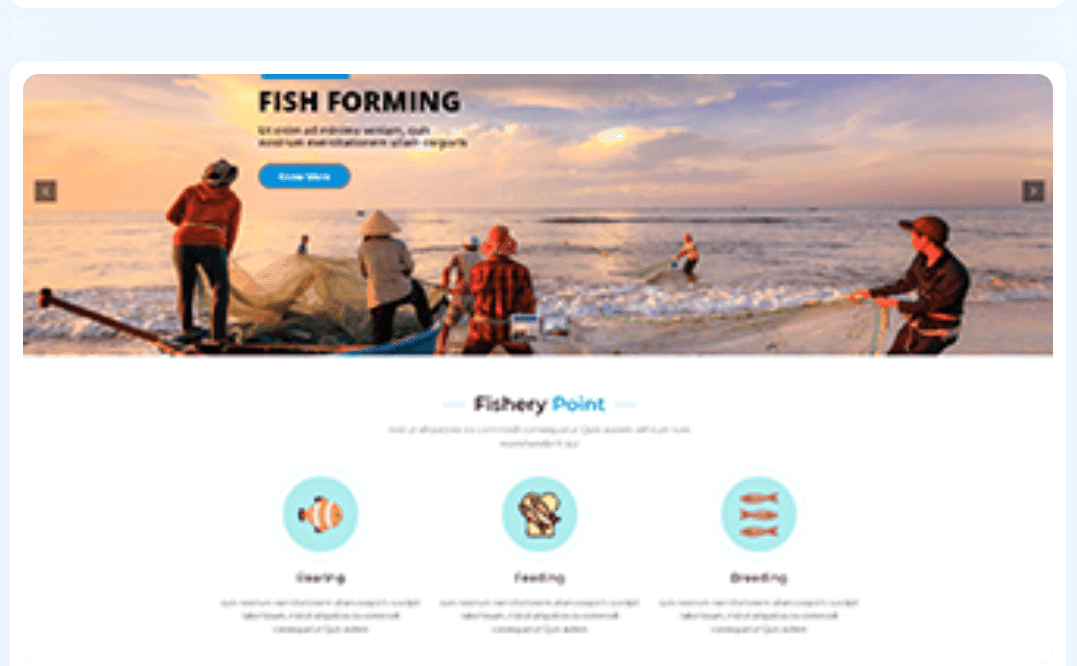 Fishery WordPress Theme 