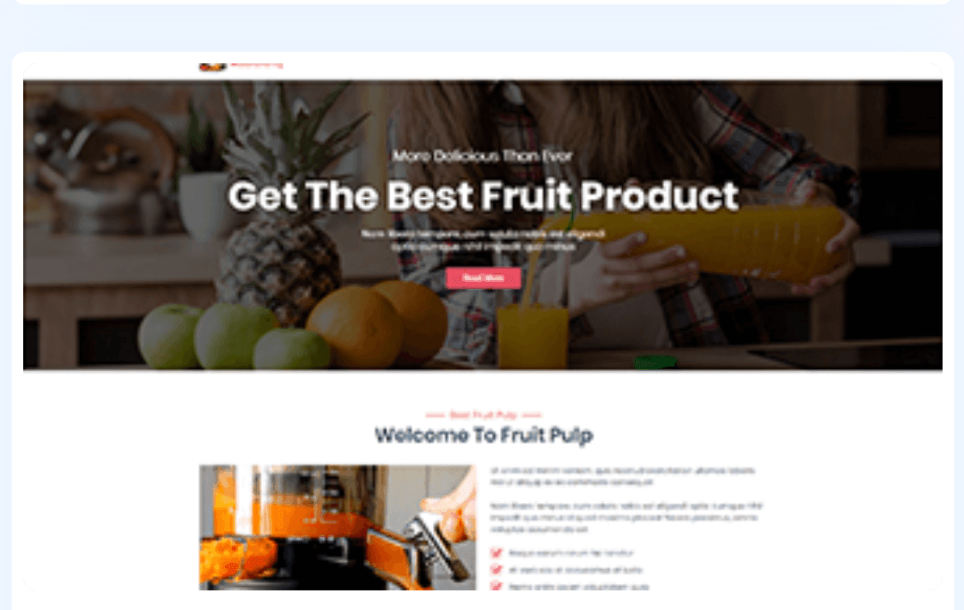 Fruit Pulp Manufacturing WordPress Theme 