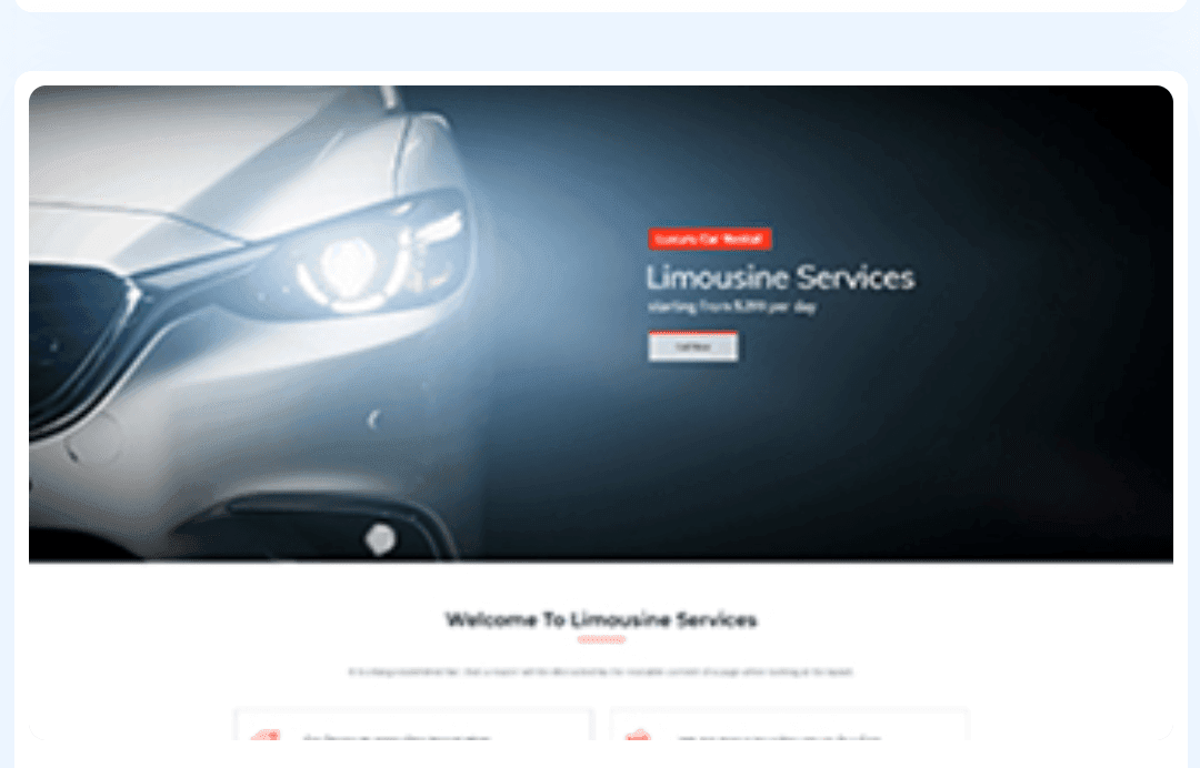 Limousine services WordPress Theme 