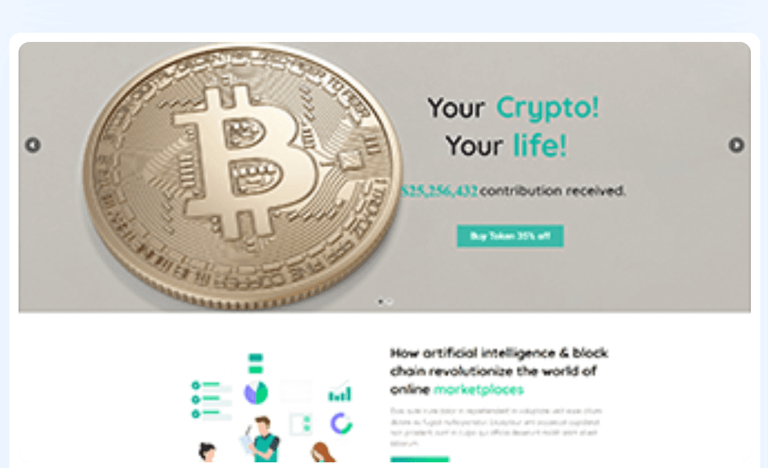 Cryptocurrency WordPress Theme 