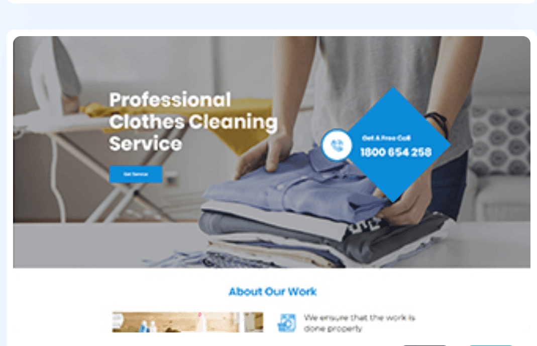 Laundry services WordPress Theme 