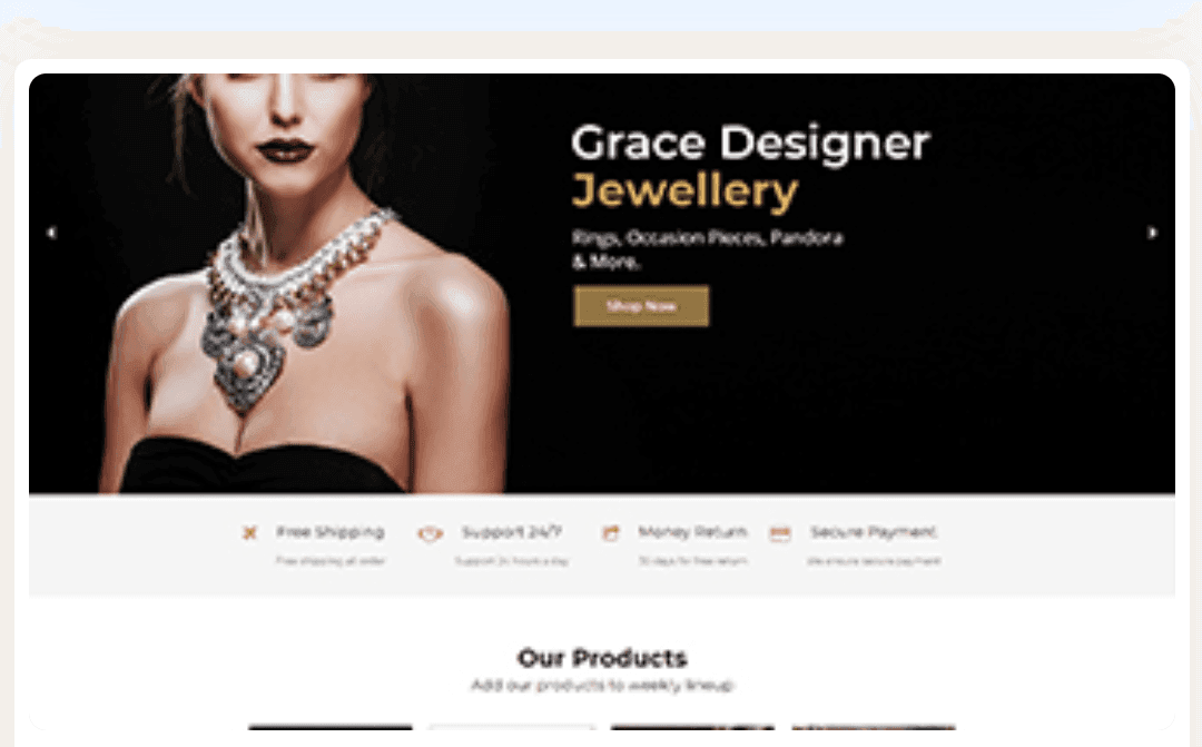 Costume jewelry WordPress Theme 