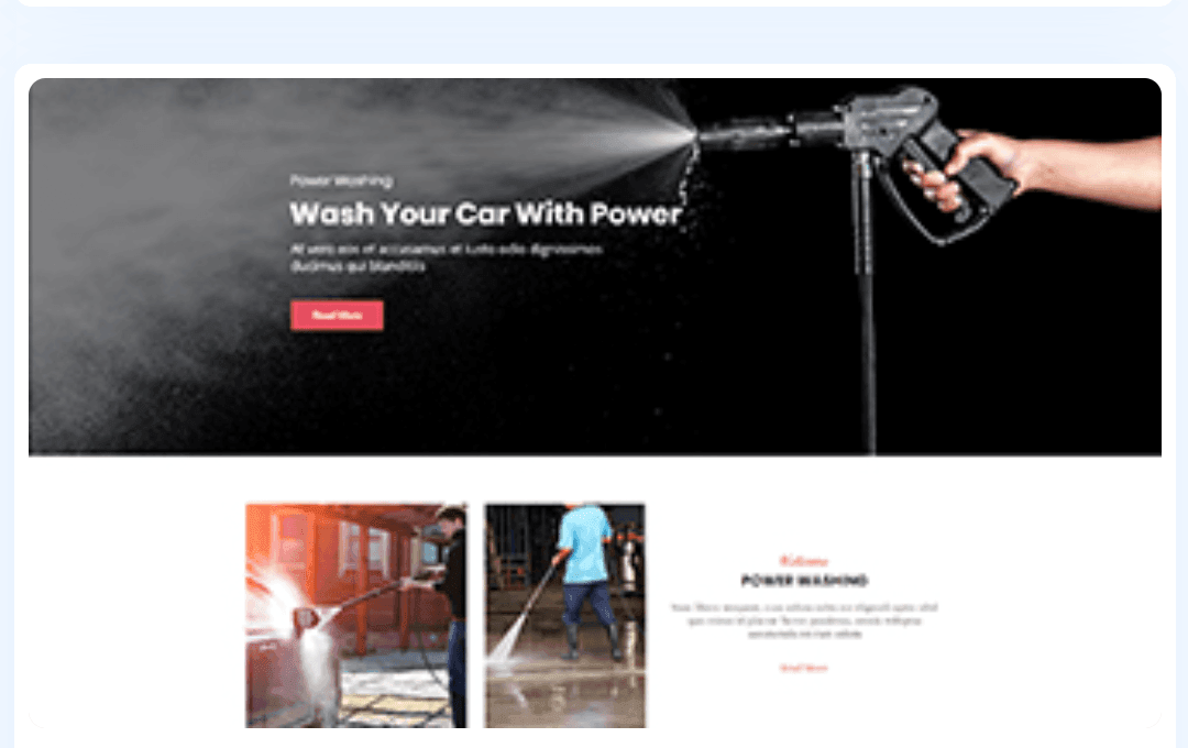 Power washing WordPress Theme 