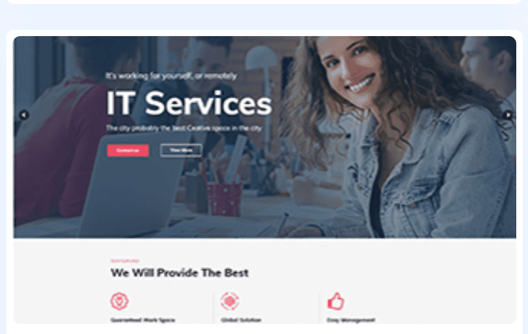 Shared office space WordPress Theme 