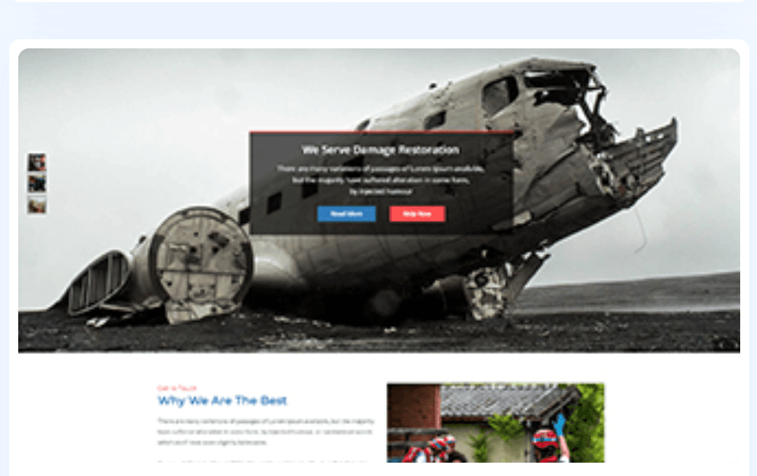 Damage Restoration WordPress Theme 