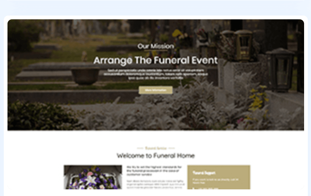 Funeral services WordPress Theme 