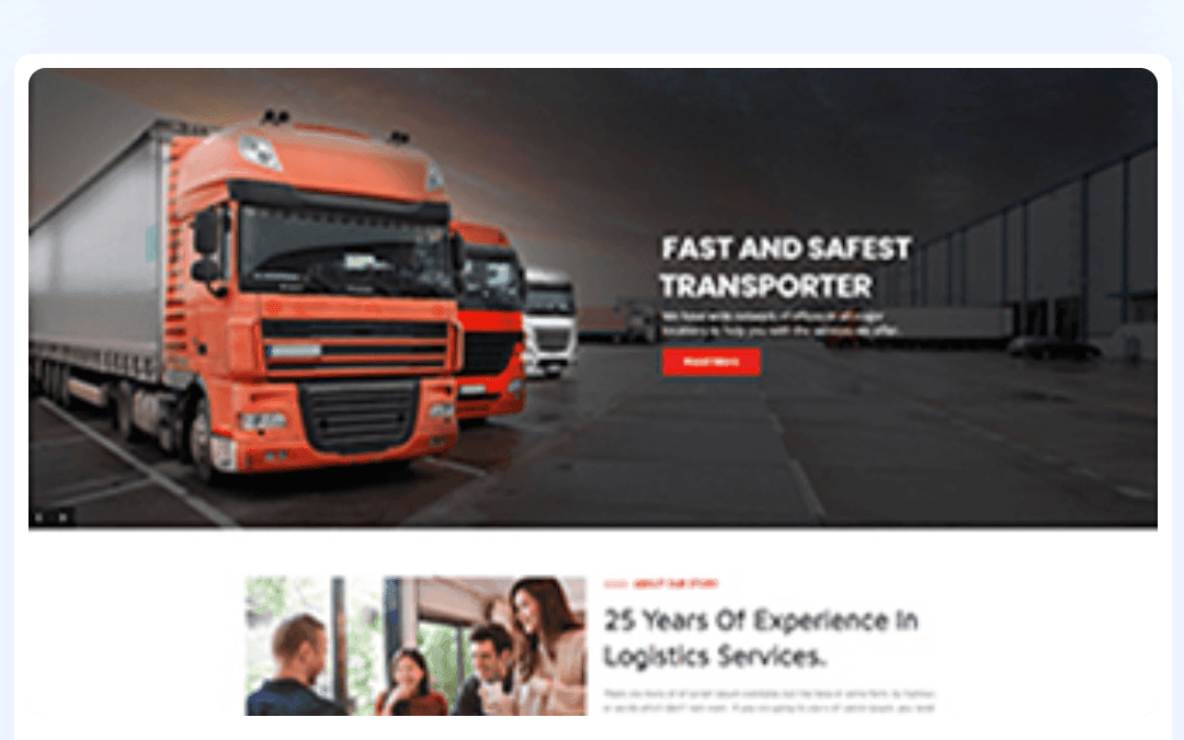 Transportation WordPress Theme 