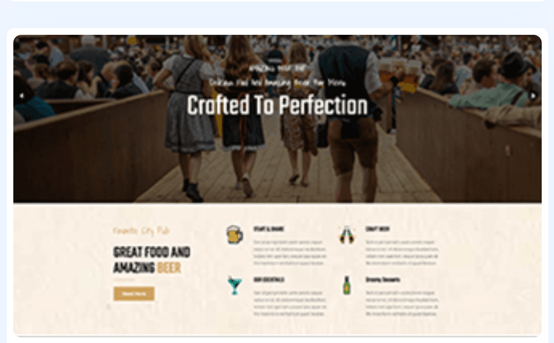 Beer Bar WordPress Theme 