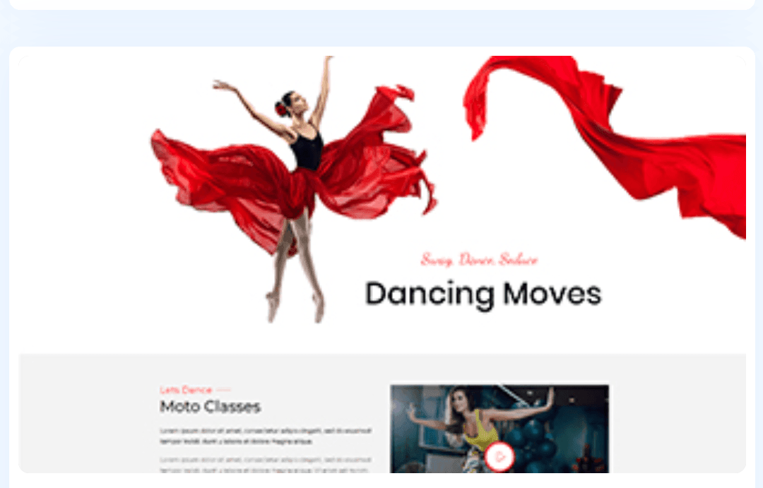 Dancing WordPress Theme 