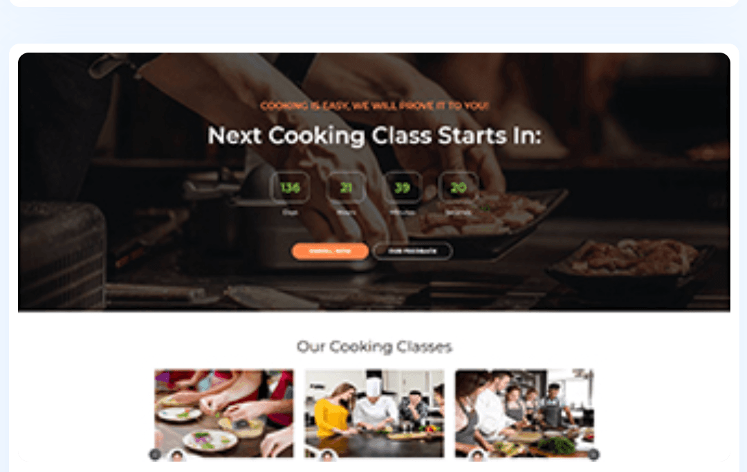 Cooking Classes WordPress Theme 