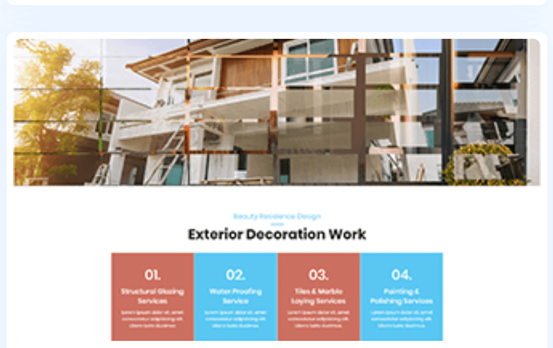 Exterior work WordPress Theme 