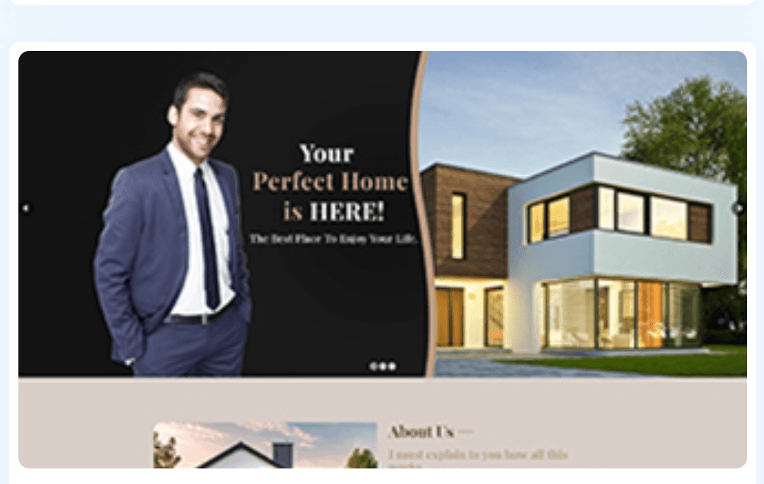 Real estate agent WordPress Theme 