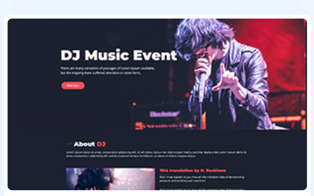 DJ Services WordPress Theme 