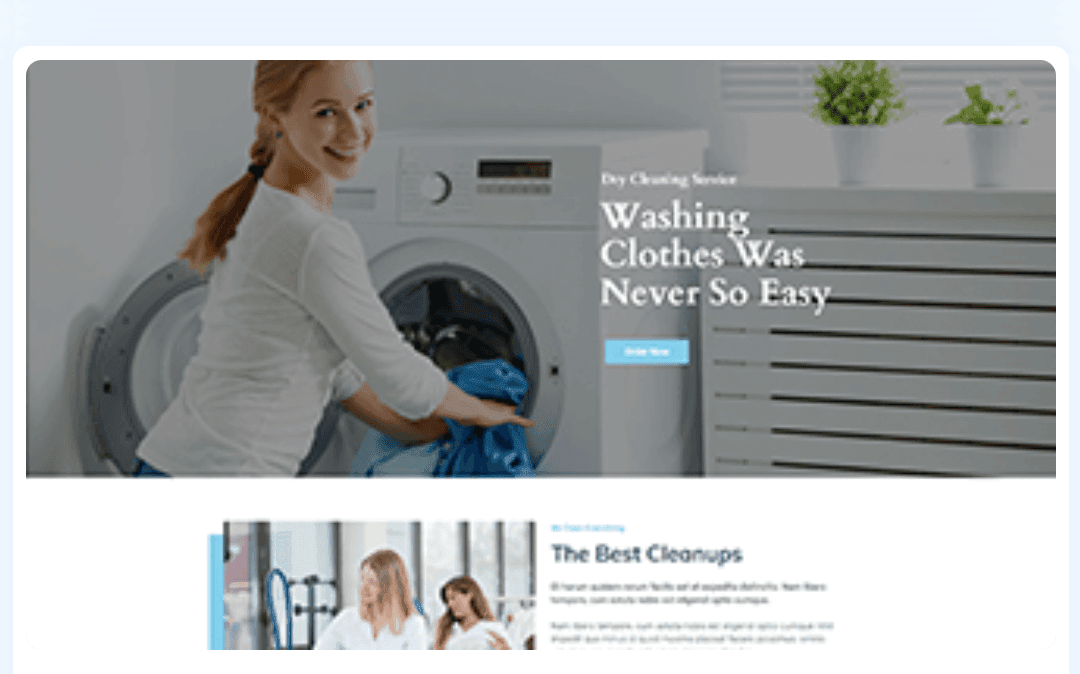 Dry Cleaning Service WordPress Theme 