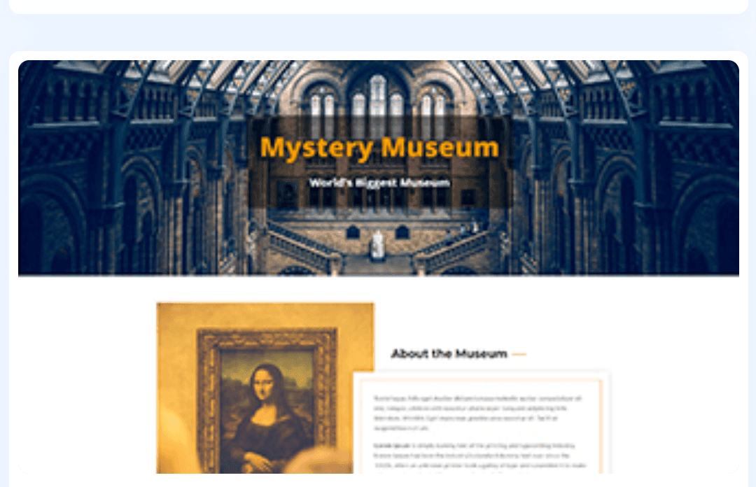 Museum WordPress Theme 