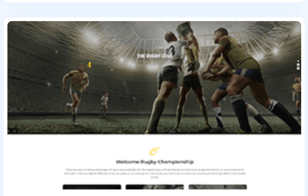 Rugby club WordPress Theme 