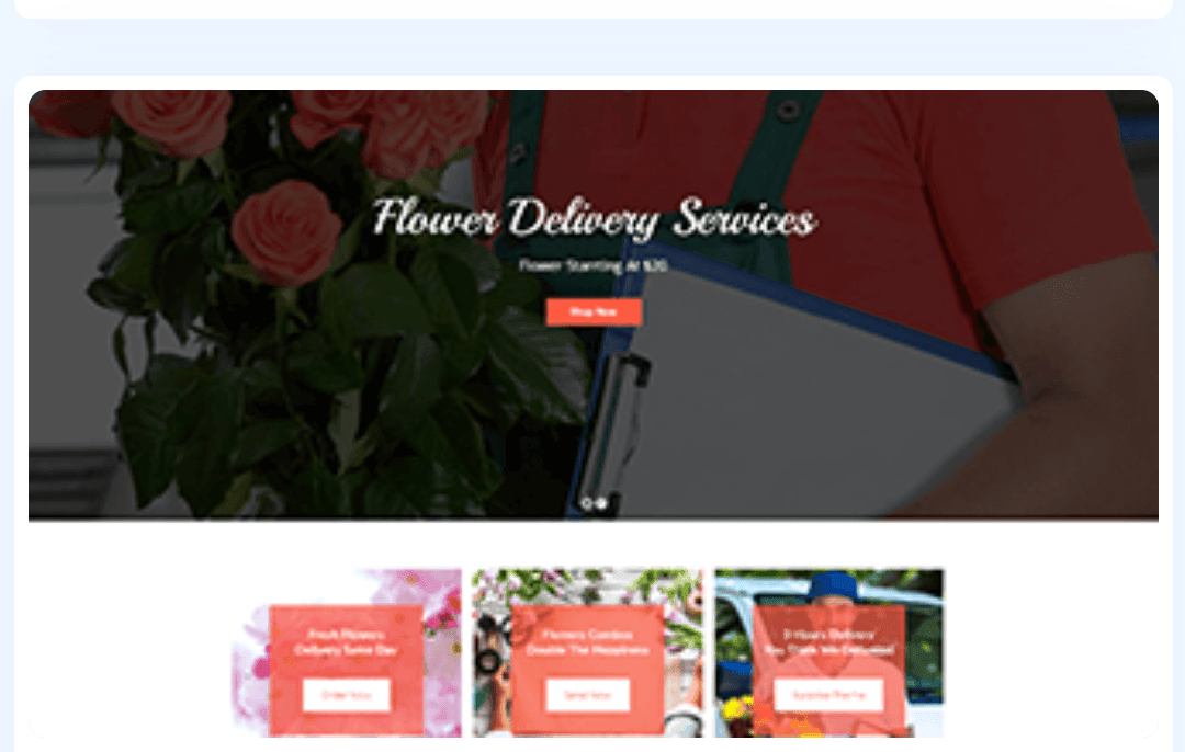 Flower Delivery Service WordPress Theme 