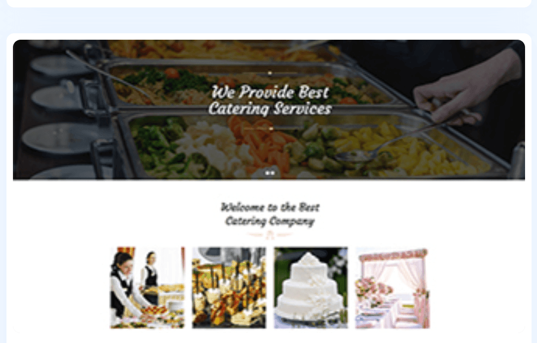 Wedding catering services WordPress Theme 