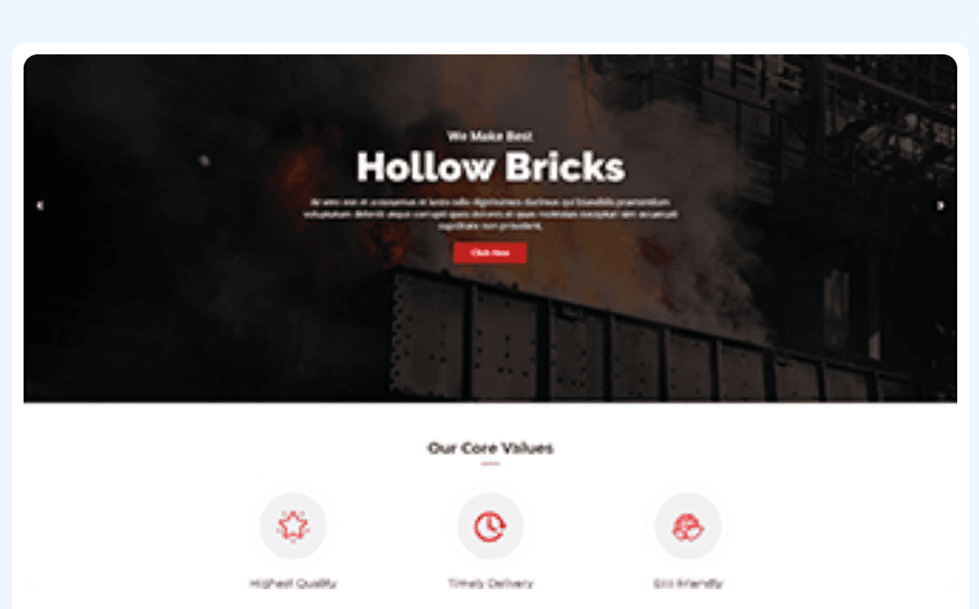 Hollow Bricks WordPress Theme 