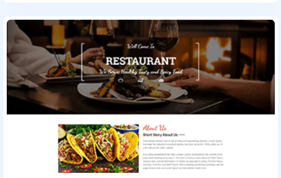 Restaurants WordPress Theme 