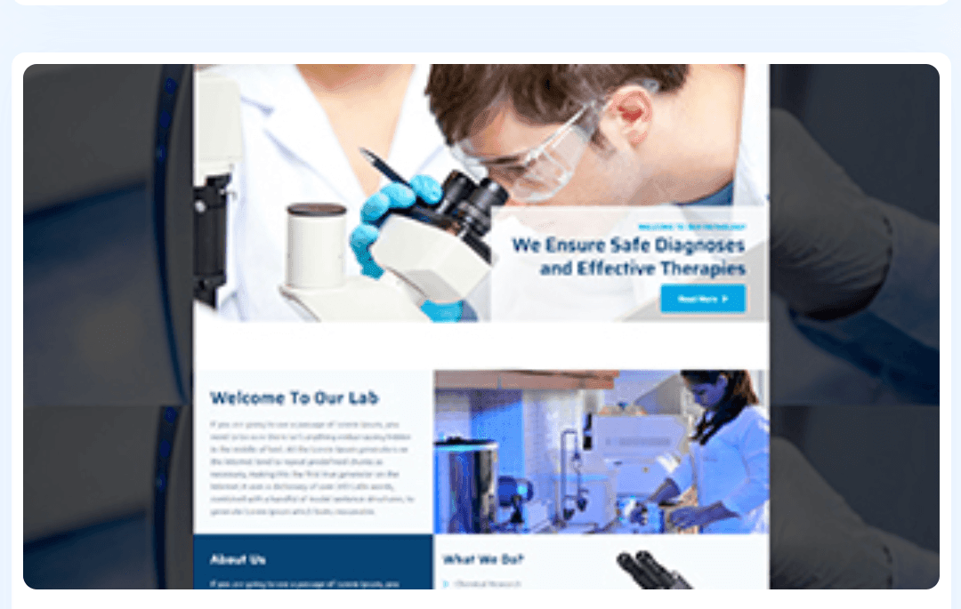 Pathology and Diagnostics WordPress Theme 