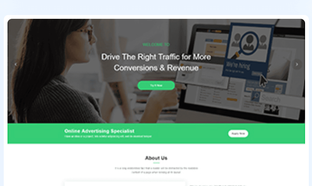 Online Advertising WordPress Theme 