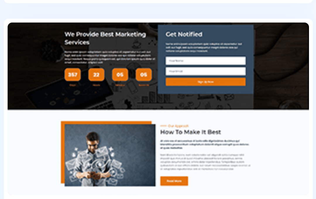 Lead generation service WordPress Theme 