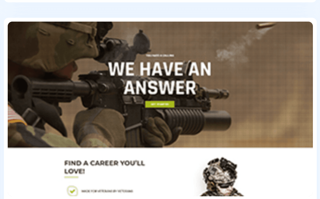 Military services WordPress Theme 