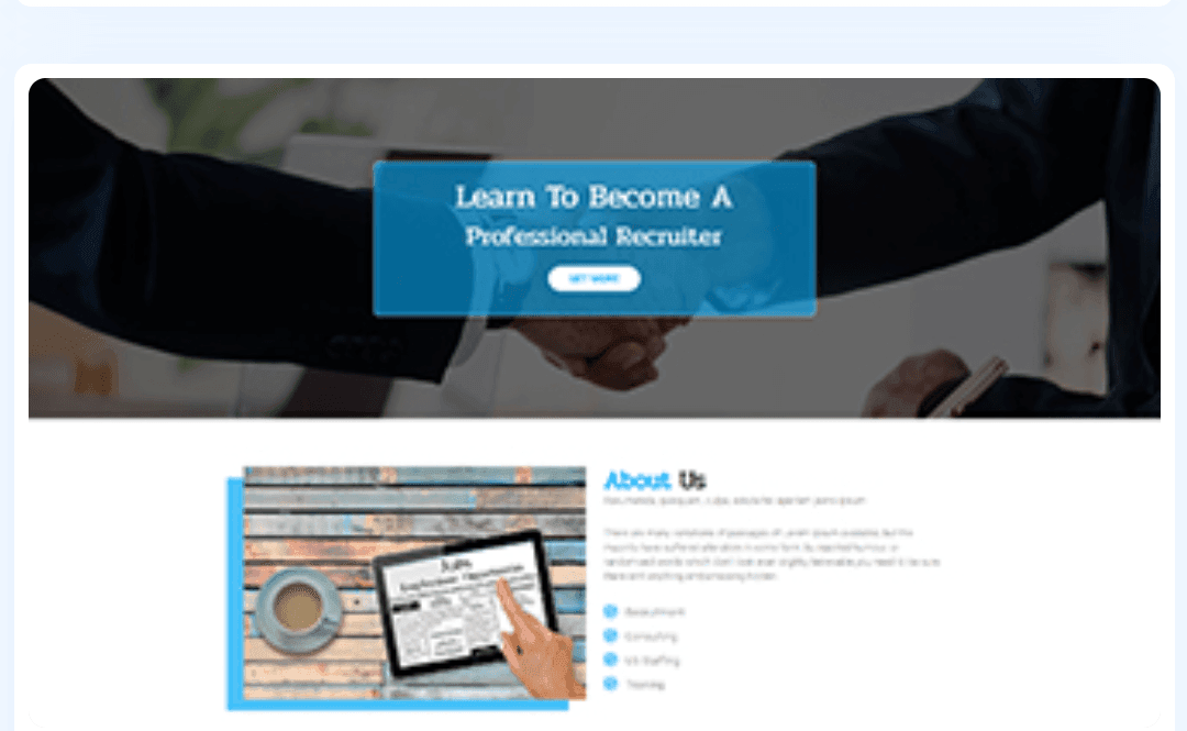 Online recruiting WordPress Theme 