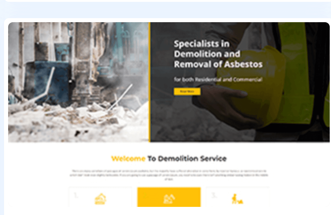 Demolition services WordPress Theme 