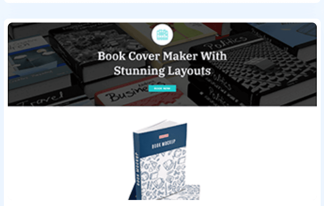 Book cover maker WordPress Theme 