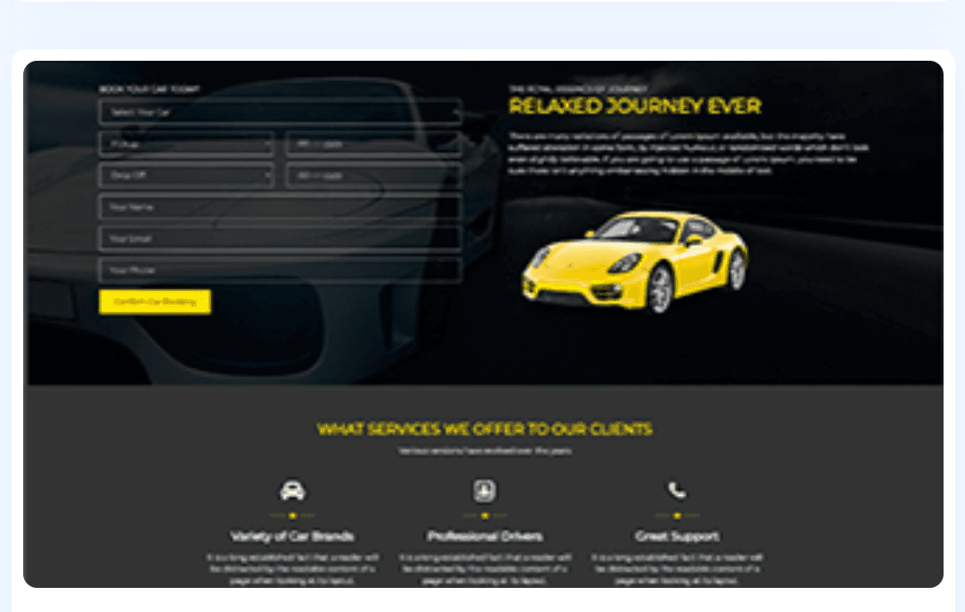 Car Rental WordPress Theme 