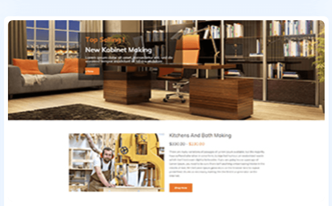 Cabinet making WordPress Theme 