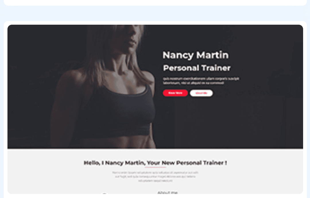 Personal Trainer WordPress Theme 