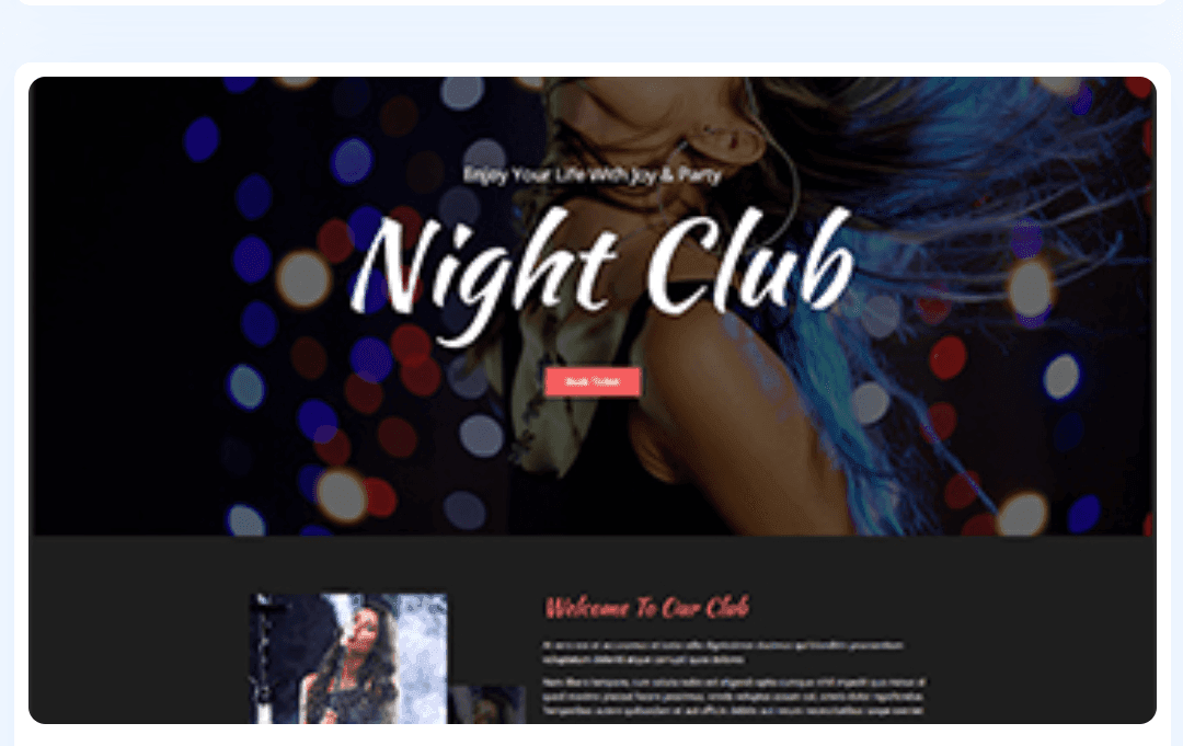 Night Club WordPress Theme 