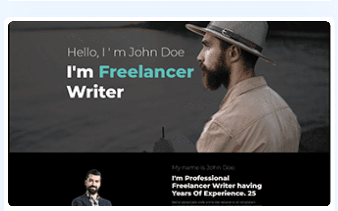 Freelance Writer WordPress Theme 